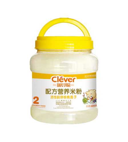 瑞貝聰活性胚芽核桃蓮子營養米粉2段