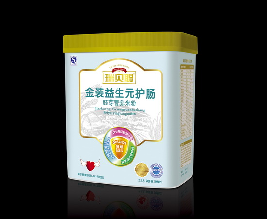 瑞貝聰金磚益生元護腸胚芽營養(yǎng)米粉簡介