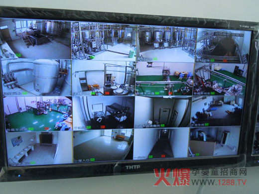 生產車間的視頻部分監控圖像