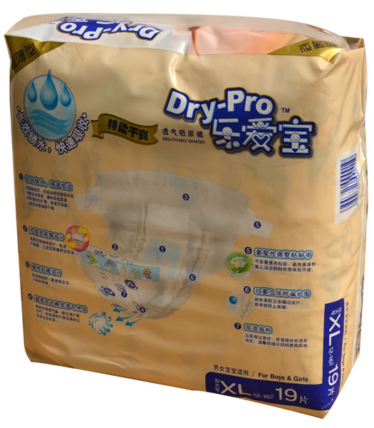 樂愛寶特柔干爽透氣紙尿褲XL19片