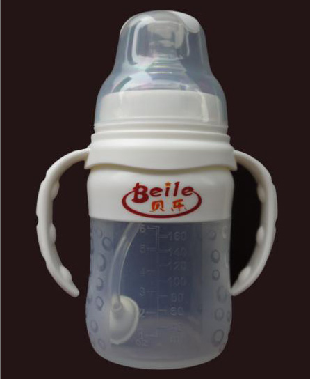 貝樂寬口徑硅膠奶瓶160ml