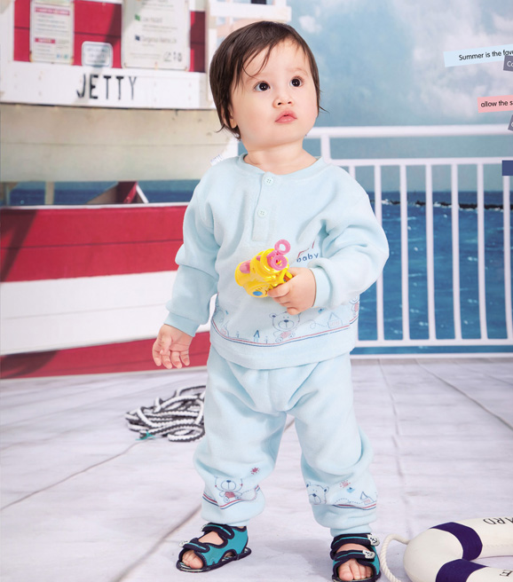 康貝坊天藍色卡通內衣