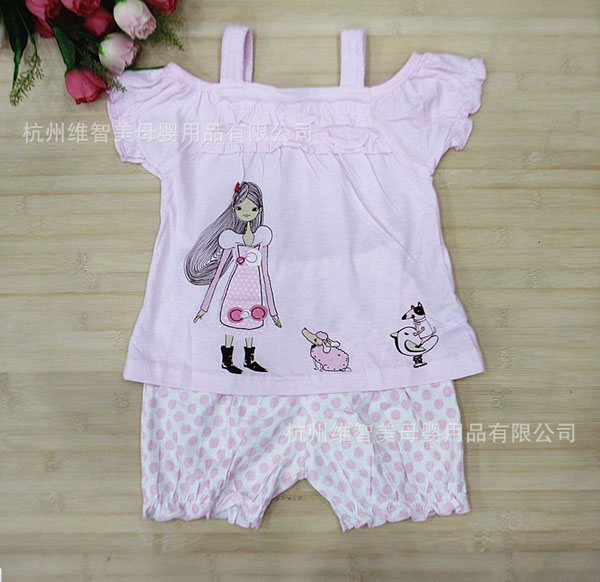 嬰悅家純棉露背娃娃裙