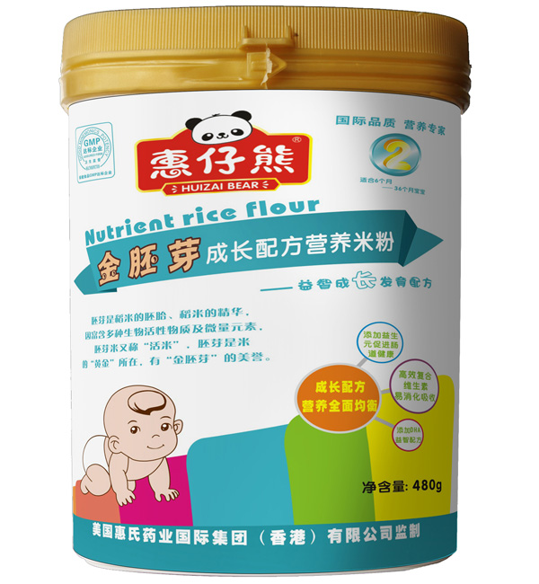 惠仔熊2段益智成長配方米粉480克