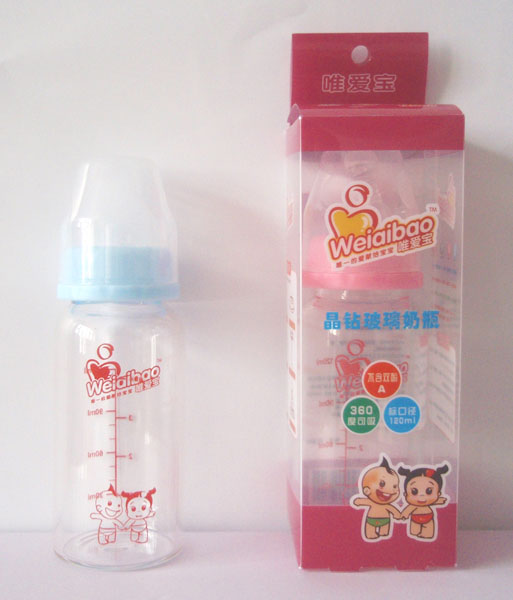 唯愛寶標(biāo)口120ml玻璃奶瓶