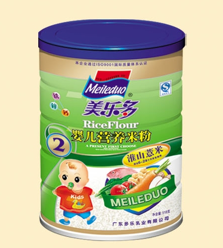 美多樂淮山惹米嬰兒營養米粉2段