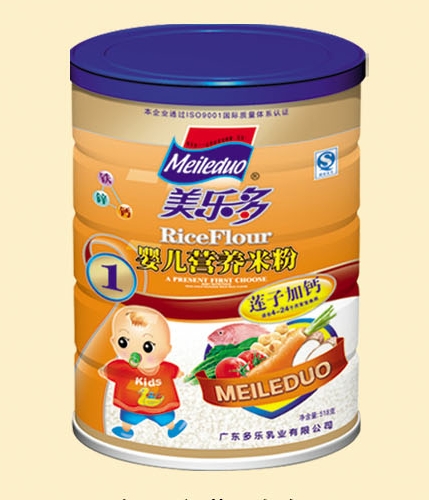 美多樂蓮子加鈣嬰兒營養(yǎng)米粉1段