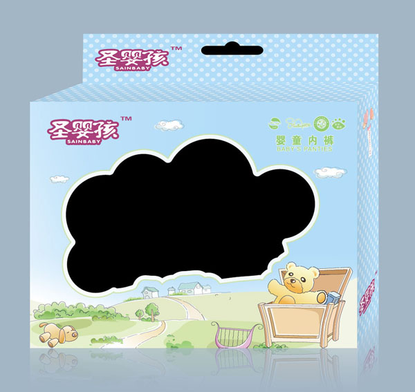 圣嬰孩男童三角純白內褲