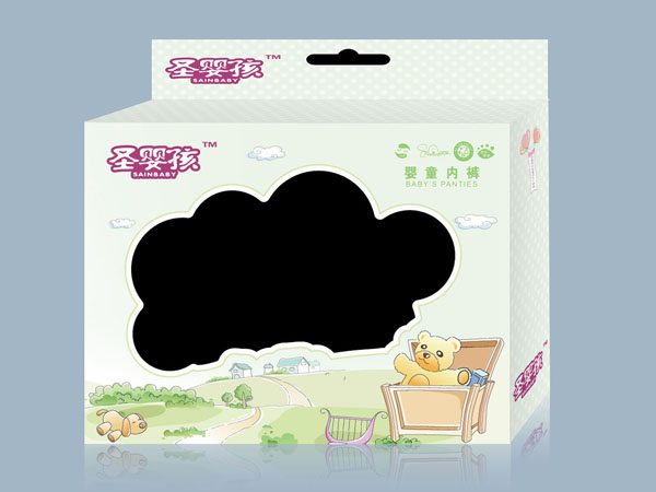 圣嬰孩女童純白三角花邊內褲