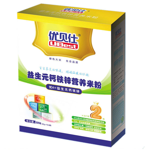 優貝仕益生元鈣鐵鋅營養米粉