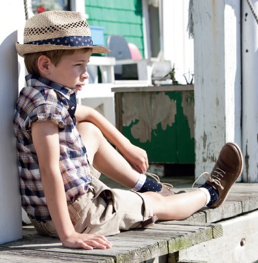 美孩子經典風休閑套裝