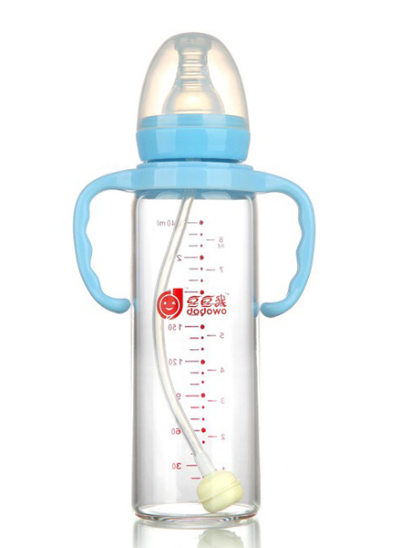 豆豆我240ml標口帶柄PP奶瓶