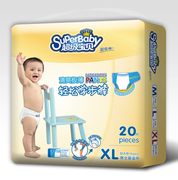 超級寶貝清爽極薄學步褲XL20