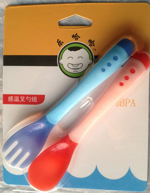 樂哈哈感溫叉勺組