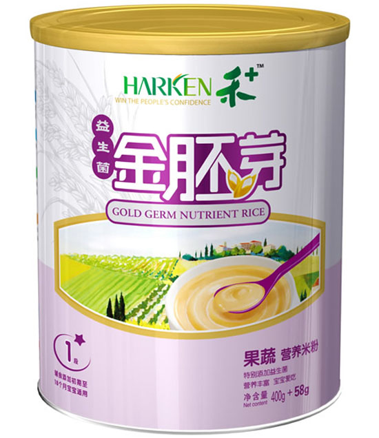 禾+金胚芽果蔬營養米粉