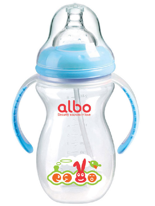 愛樂寶PP葫蘆自動奶瓶270ml藍色