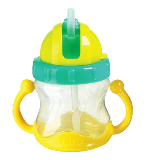 愛樂寶博文吸管杯210ml綠色