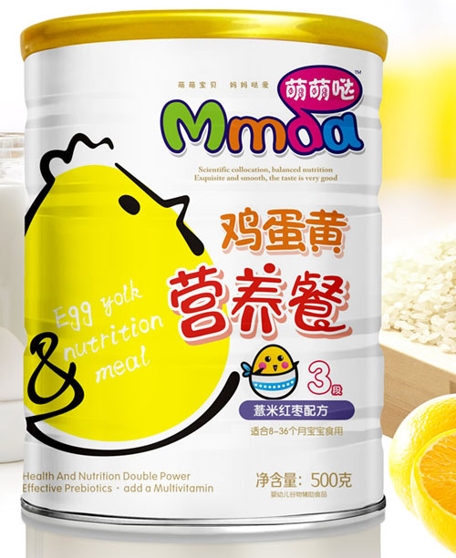 萌萌噠500克鐵聽薏米紅棗雞蛋黃營養餐