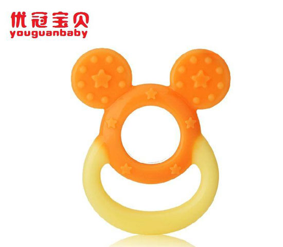 優冠寶貝雙耳彩色牙膠