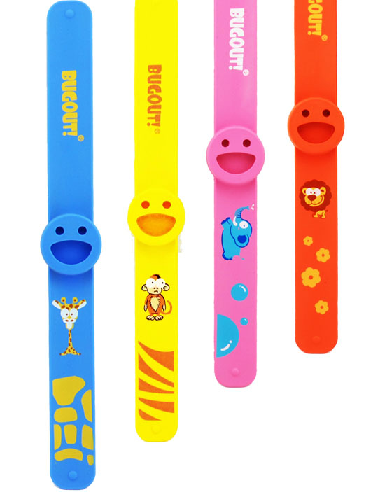 BUGOUT笑臉啪啪圈驅蚊手環