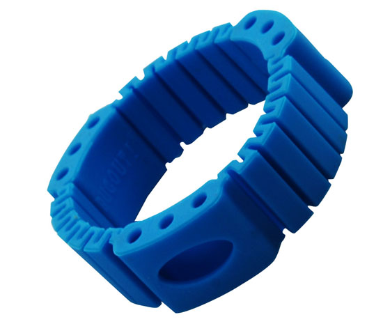 BUGOUT飛碟驅蚊手環藍色