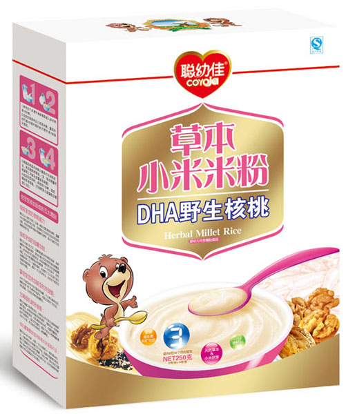 聰幼佳DHA野生核桃草本小米米粉