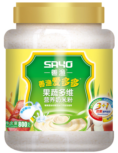 善漁愛多多果蔬多維營養奶米粉