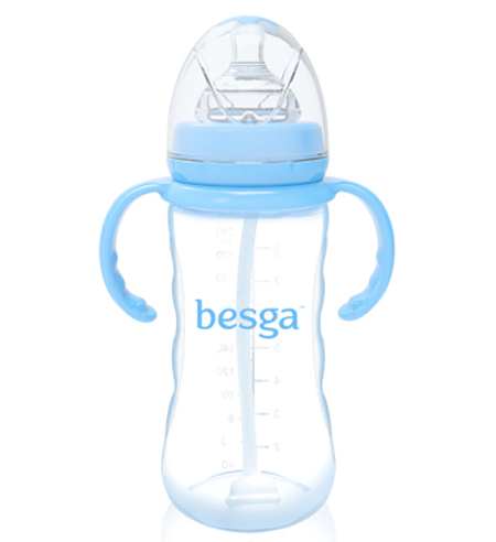 貝仕嘉手指形PP奶瓶(配訓練手柄)300ml