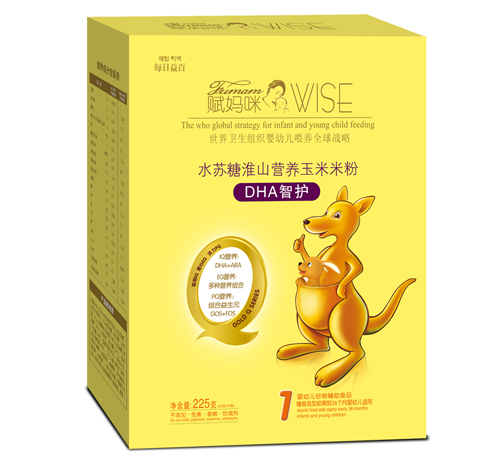 賦媽咪DHA智護水蘇糖淮山營養玉米米粉1段
