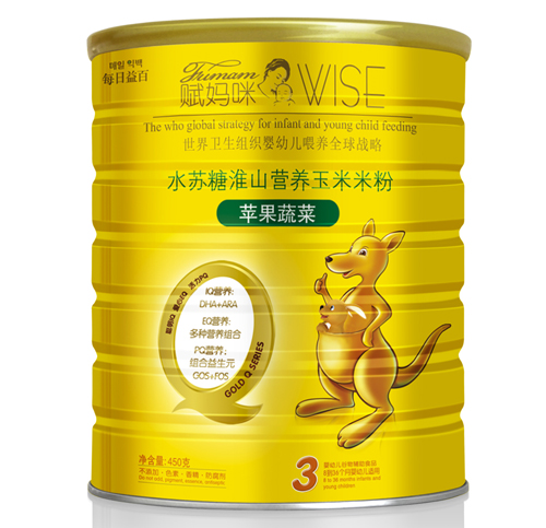 賦媽咪蘋果蔬菜水蘇糖淮山營養玉米米粉3段