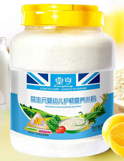皇亨益生元嬰幼兒護暢營養米粉