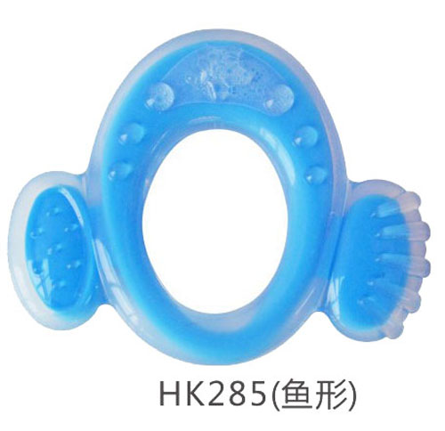 好可愛魚形全硅膠磨牙器