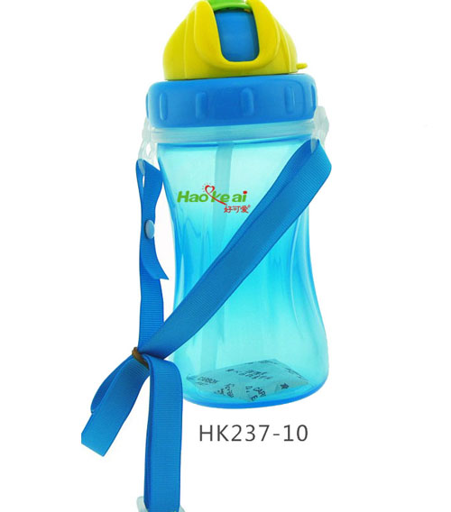 好可愛(ài)弧形(多色)兒童吊帶水壺
