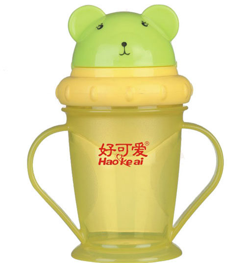好可愛貓頭吸管學(xué)飲杯