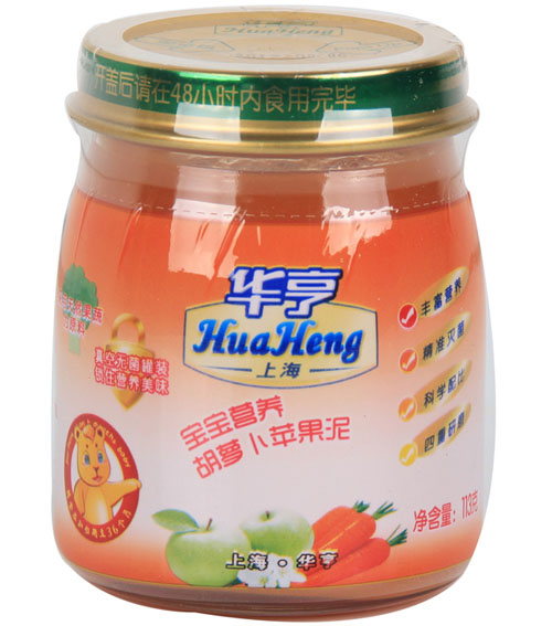 華亨寶寶營養胡蘿卜蘋果泥