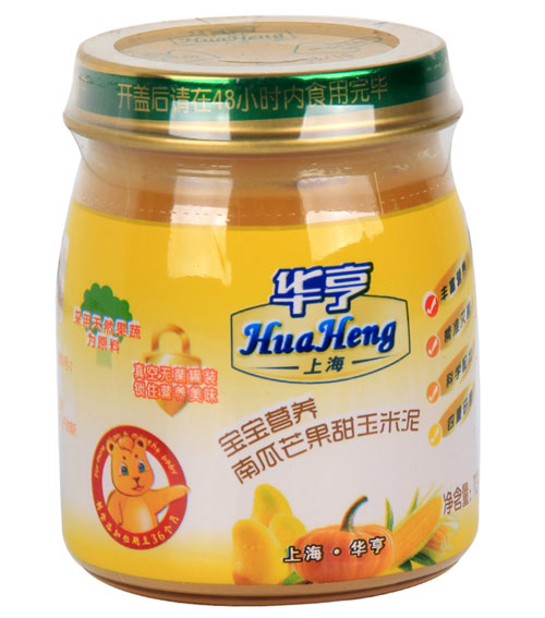 華亨寶寶營養南瓜芒果甜玉米泥