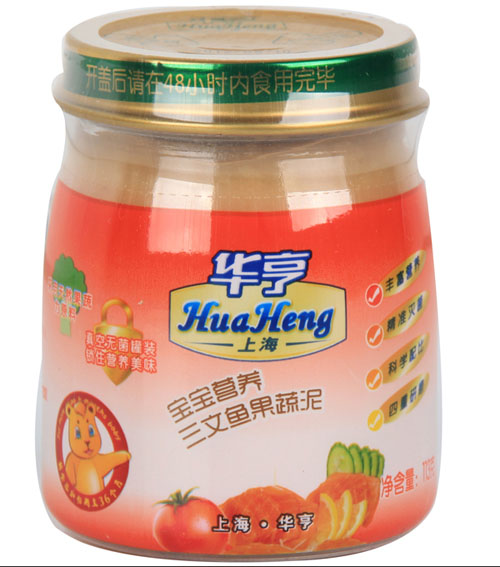 華亨寶寶營養三文魚果蔬泥