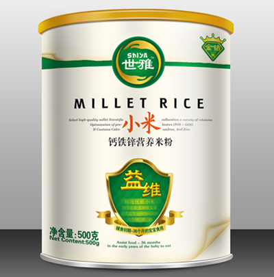 世雅小米鈣鐵鋅營養(yǎng)米粉