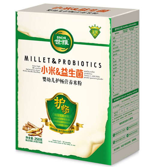 世雅小米益生菌嬰幼兒護暢營養(yǎng)米粉
