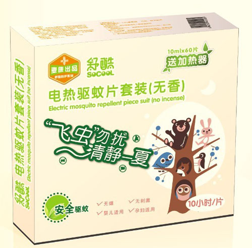 舒酷電熱驅(qū)蚊片套裝
