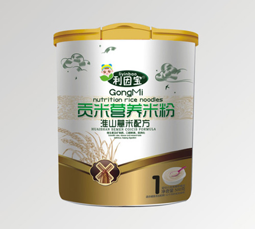 利因寶淮山薏米貢米營養米粉1段聽裝