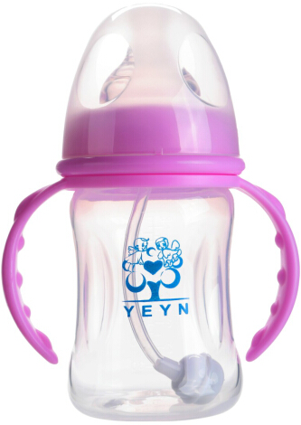 優兒優女240ml寬口有柄自動PP奶瓶