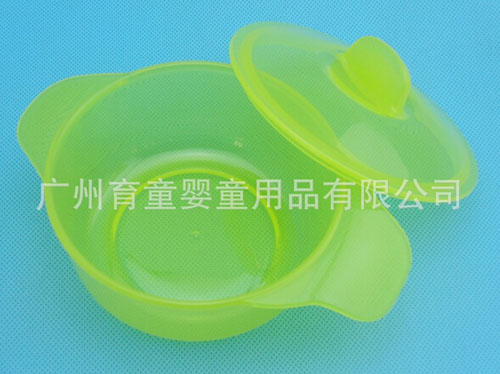 小胖孩訓練碗綠色