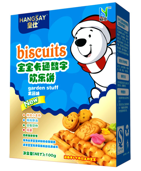 皇仕果蔬味寶寶卡通數字歡樂餅