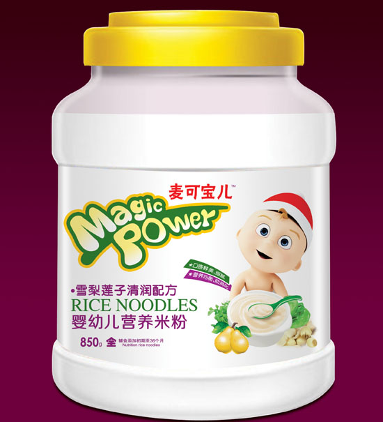 麥可寶兒雪梨蓮子清潤嬰幼兒營養(yǎng)米粉