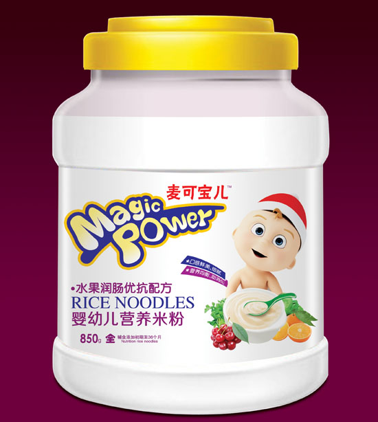 麥可寶兒水果潤腸優抗嬰幼兒營養米粉