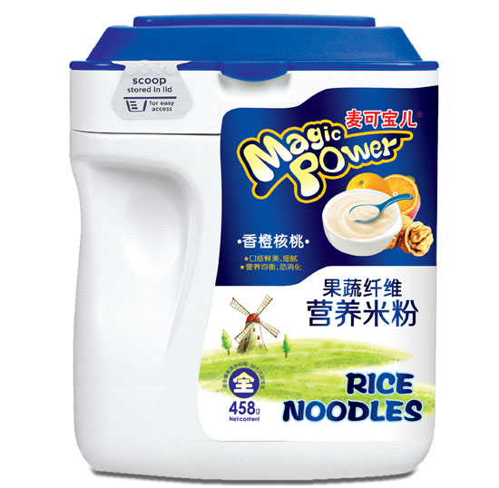 麥可寶兒香橙核桃果蔬纖維營養米粉