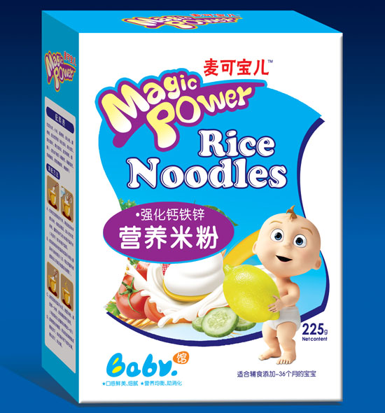 麥可寶兒強化鈣鐵鋅營養配方米粉盒裝
