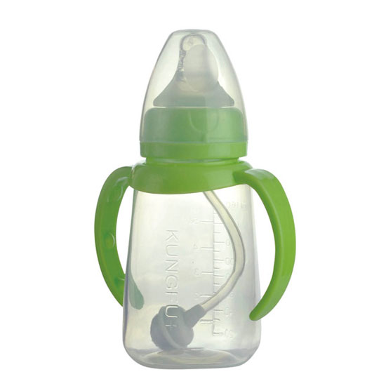 功夫寶貝PP標口防滾自動小奶瓶