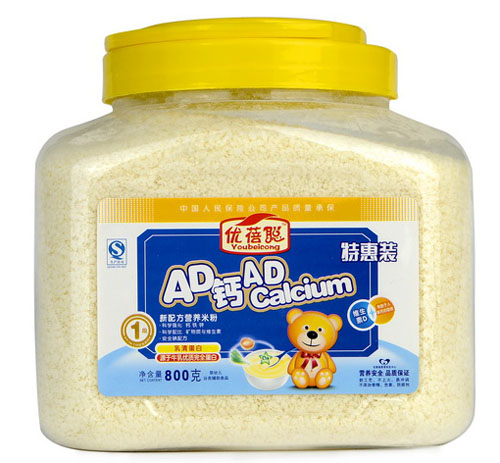 優蓓聰AD鈣營養米粉1段(桶裝)